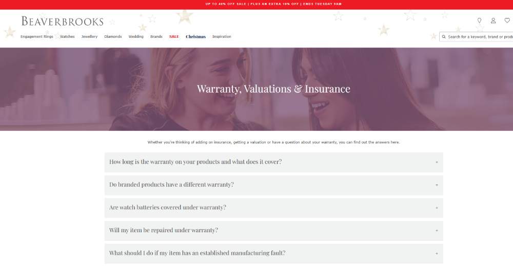 Beaverbrooks warranty