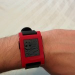 04 - This is just a pebble but I have one of my favorite watch faces on it