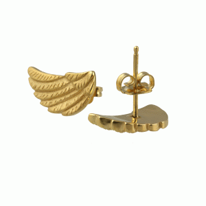 JR Golden Earstuds-back
