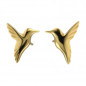 Jana Reinhardt Gold Hummingbird Earrings hb-es-gp