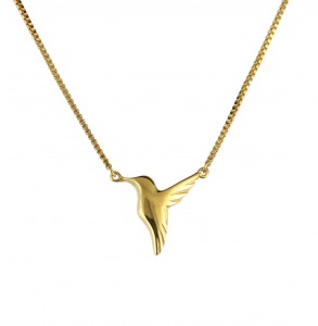Jana Reinhardt Small Gold Hummingbird Necklace small-hb-nl-gp