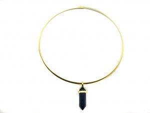 Natural Black Obsidian Point Choker