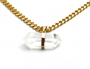 crystal quartz choker