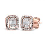 Diamond Halo Earrings
