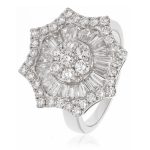 star shaped diamond ring