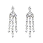 three string drop earrings