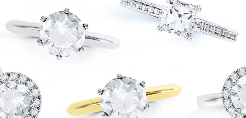 Rings in different shapes and designs ring shapes