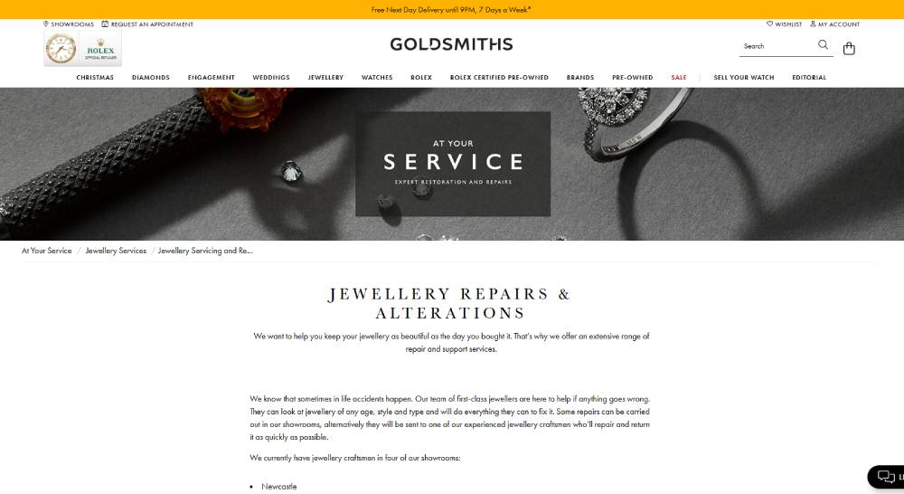 Goldsmiths resizing