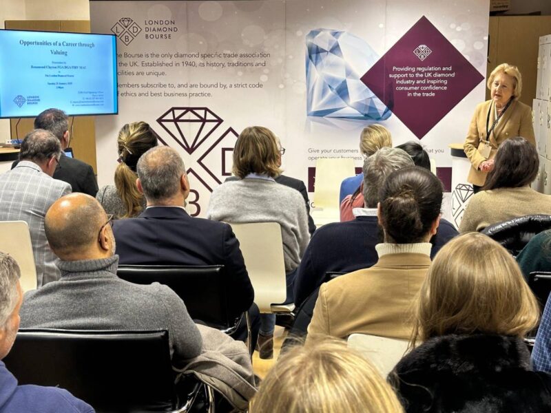 London Diamond Bourse Hosts Rosamond Clayton for Presentation on Jewellery Valuation ldb